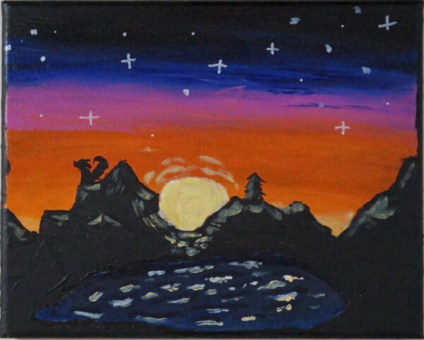 Sunset Wolf