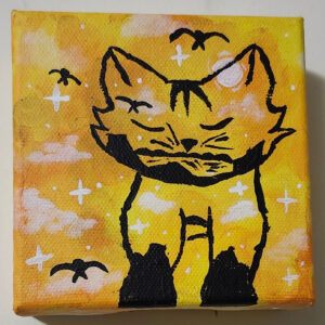 Cloudy Landscape Kitty