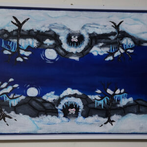 Hibernating Bear Winter Fantasy